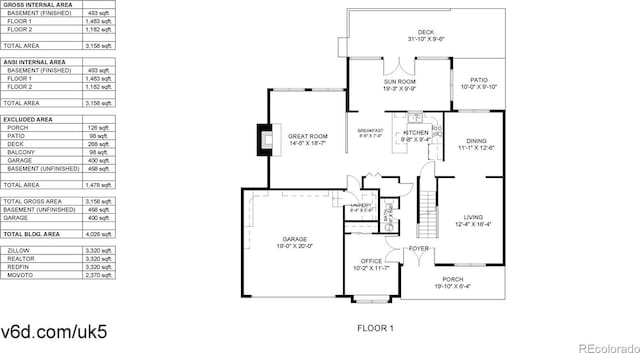 941 E 130th Cir, Thornton, CO 80241 - view of property floor plan