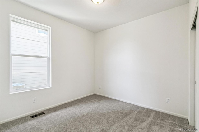 spare room featuring carpet