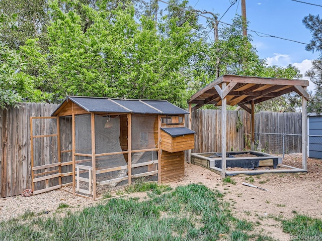 6160 Taft Ct, Arvada, CO 80004 - view of poultry coop featuring a fenced backyard