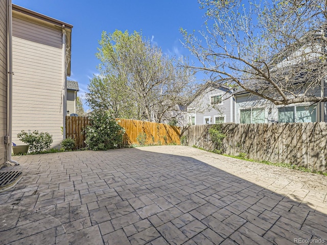 view of patio / terrace featuring a fenced backyard