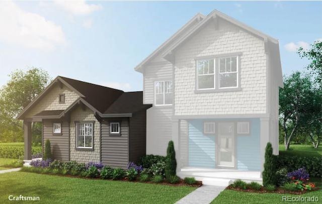 6113 Zebulon Pl, Timnath, CO 80547 - view of front of home with a front yard