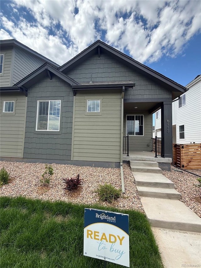 6113 Zebulon Pl, Timnath, CO 80547 - view of front of house with covered porch