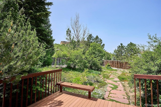 800 Park View Pl, Castle Rock, CO 80104 - view of wooden terrace