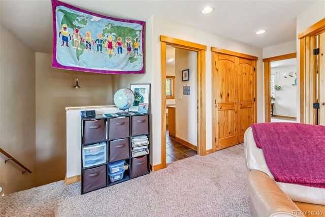 228 Glacier Ridge Rd, Alma, CO 80420 - bedroom with carpet flooring, recessed lighting, connected bathroom, and a closet