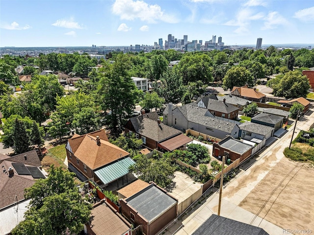 3737 Wyandot St, Denver, CO 80211 - aerial perspective of suburban area featuring skyline and a tree filled landscape
