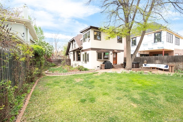 1220 S Vine St, Denver, CO 80210 - back of house featuring an outdoor hangout area, entry steps, and a patio