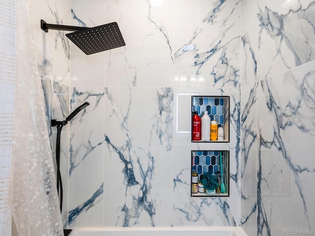 1505 Castlecombe Ln, Monument, CO 80132 - bathroom view of a marble finish shower