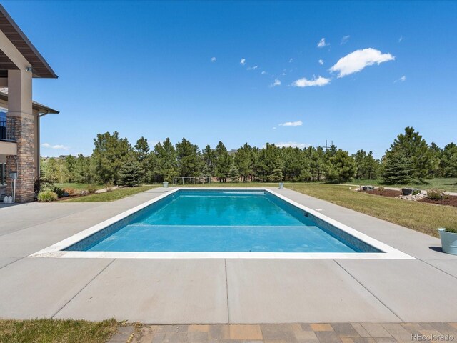 1505 Castlecombe Ln, Monument, CO 80132 - outdoor pool featuring view of scattered trees