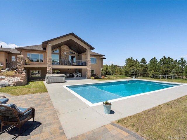 1505 Castlecombe Ln, Monument, CO 80132 - outdoor pool featuring a patio area