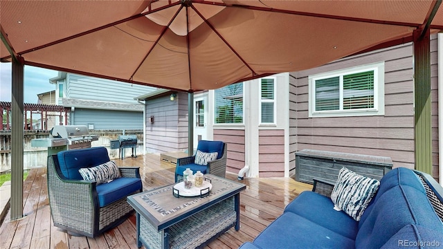 12201 N Holly Way, Brighton, CO 80602 - deck with outdoor lounge area