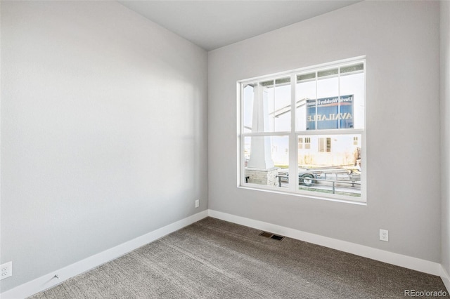 view of carpeted empty room