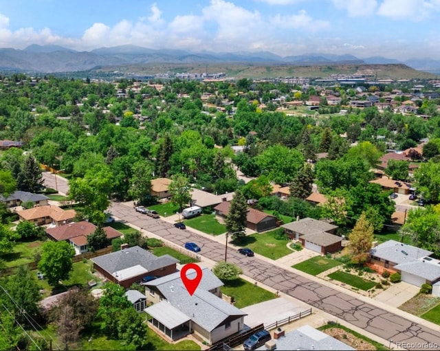 13010 W 6th Pl, Golden, CO 80401 - bird's eye view of a mountainous background