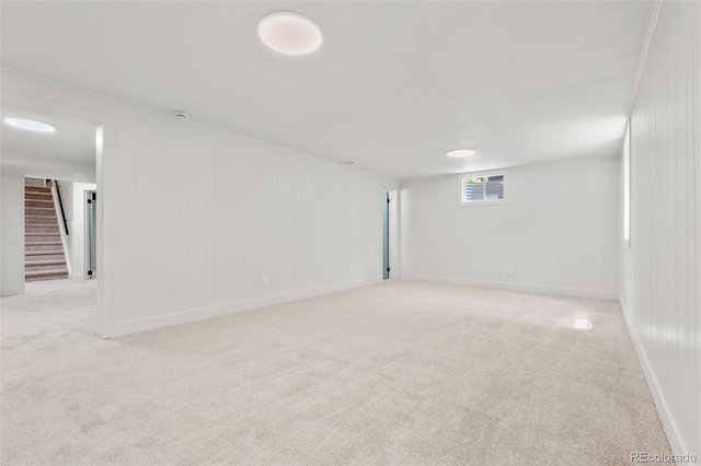 13010 W 6th Pl, Golden, CO 80401 - below grade area with carpet, stairway, and baseboards
