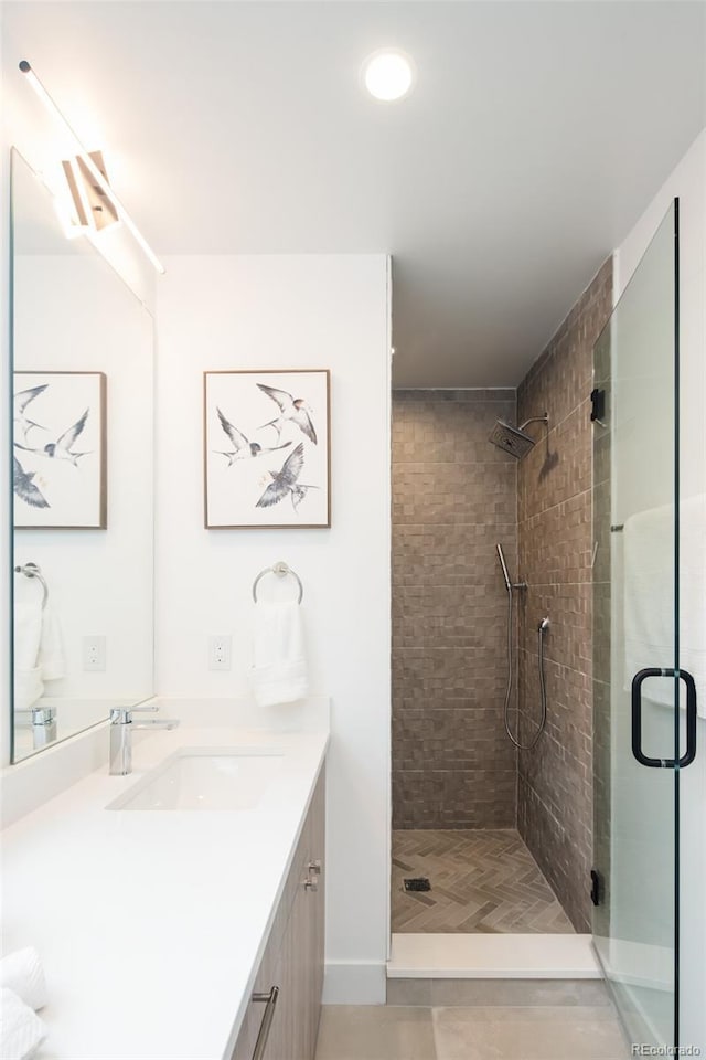 3433 Lawrence St Unit 1, Denver, CO 80205 - full bath with a stall shower and vanity