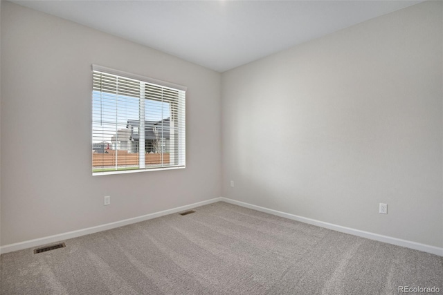 view of carpeted empty room