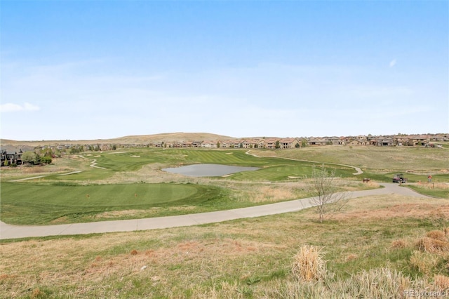 view of property's community with a mountain view