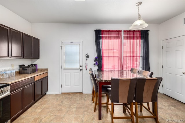 view of dining room