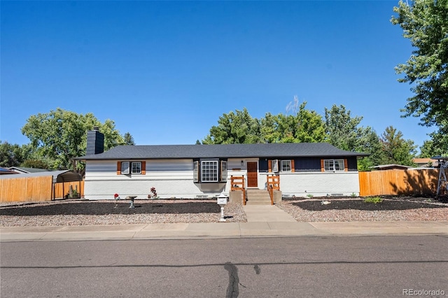 view of ranch-style home