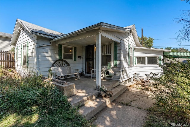 view of front of home