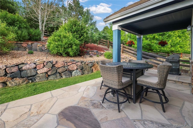 23327 E Ottawa Dr, Aurora, CO 80016 - view of patio / terrace with outdoor dining area and grilling area