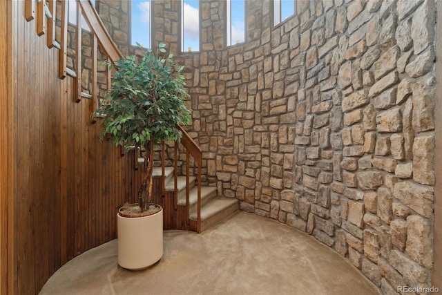 11485 Pecos St, Denver, CO 80234 - staircase featuring carpet floors and plenty of natural light