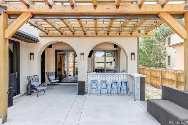 3255 S Birch St, Denver, CO 80222 - view of patio featuring a pergola