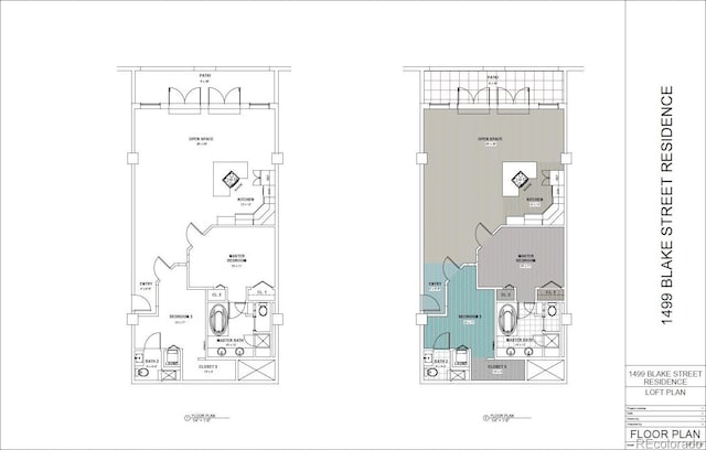 1499 Blake St Unit 4F, Denver, CO 80202 - floor plan / room layout