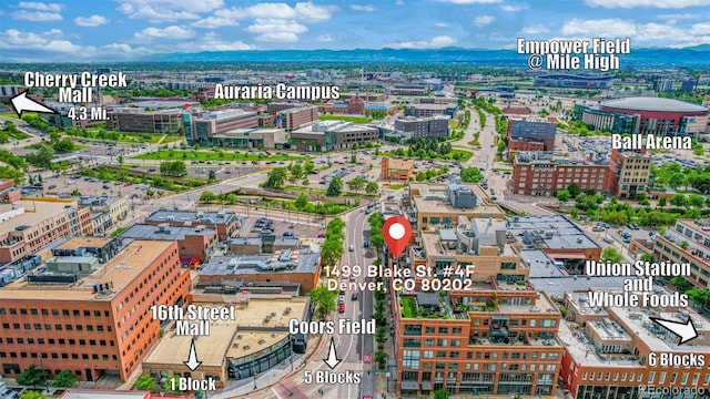 1499 Blake St Unit 4F, Denver, CO 80202 - view of urban area featuring mountains