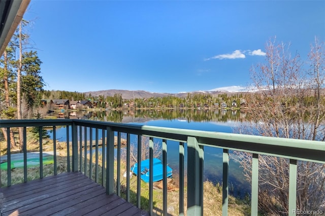 527 Gcr 494, Grand Lake, CO 80447 - balcony with a water and mountain view