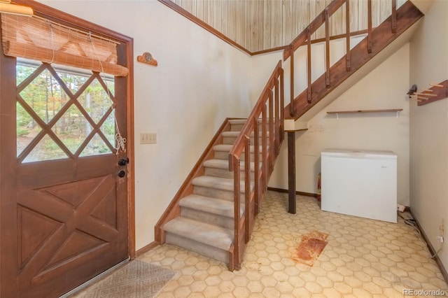 527 Gcr 494, Grand Lake, CO 80447 - entryway with stairs and baseboards