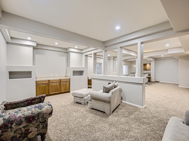 14310 Kalamath St, Westminster, CO 80023 - living area with light colored carpet and recessed lighting