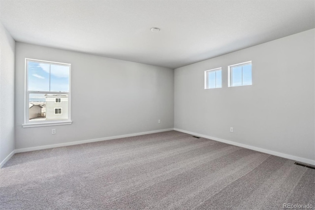 view of carpeted empty room