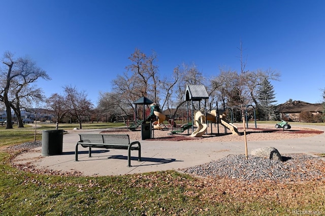 view of home's community featuring a playground