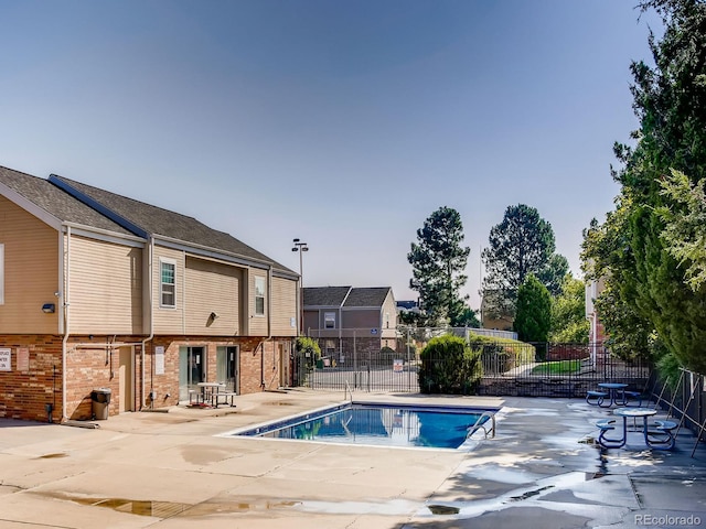 view of pool with a patio