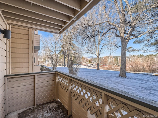 400 Zang St Unit 1-105, Lakewood, CO 80228 - snow covered back of property featuring a residential view