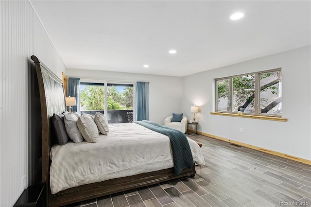 2143 S Downing St, Denver, CO 80210 - bedroom featuring recessed lighting and wood finished floors