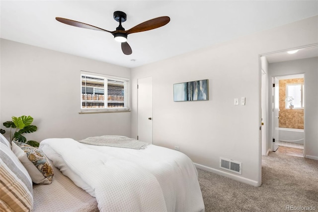 2900 Krameria St, Denver, CO 80207 - bedroom with carpet flooring and ceiling fan