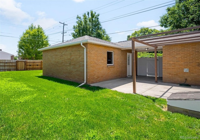 2900 Krameria St, Denver, CO 80207 - back of house featuring brick siding, a patio area, and roof with shingles