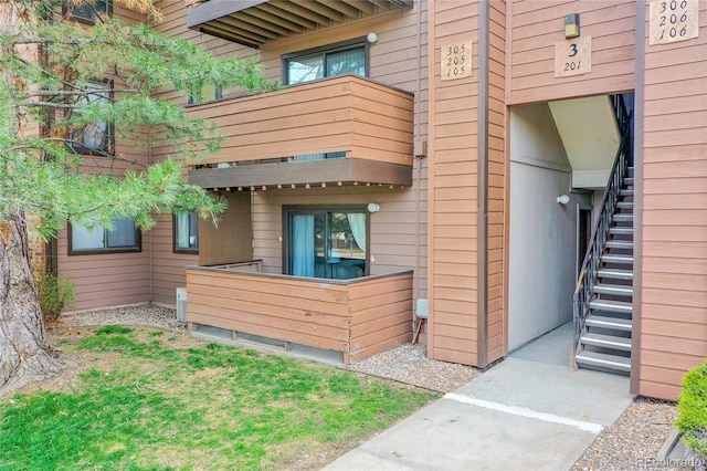 201 Wright St Unit 105, Lakewood, CO 80228 - doorway to property with a balcony