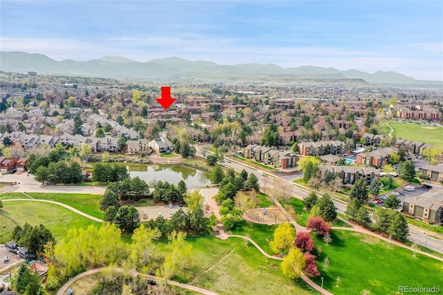201 Wright St Unit 105, Lakewood, CO 80228 - aerial perspective of suburban area with mountains