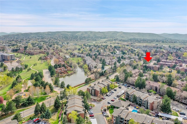 201 Wright St Unit 105, Lakewood, CO 80228 - aerial view of property's location with a mountain backdrop