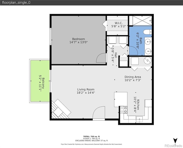 201 Wright St Unit 105, Lakewood, CO 80228 - floor plan / room layout