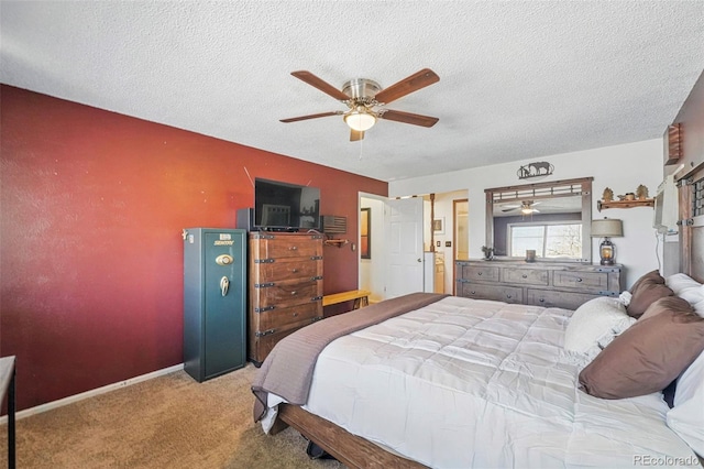 7314 W Walker Pl, Littleton, CO 80123 - carpeted bedroom with ceiling fan and a textured ceiling