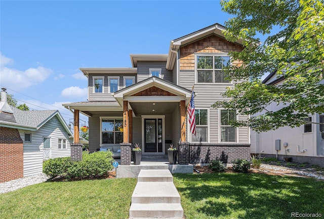 4180 Ames St, Denver, CO 80212 - view of front facade featuring a front lawn and covered porch