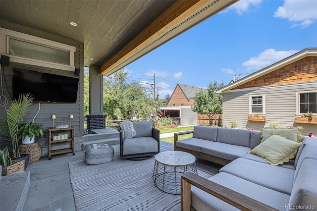 4180 Ames St, Denver, CO 80212 - deck featuring an outdoor hangout area