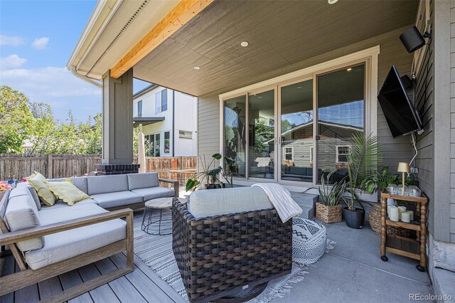 4180 Ames St, Denver, CO 80212 - view of patio featuring outdoor lounge area and a deck