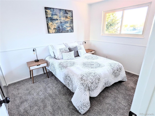 bedroom with carpet floors