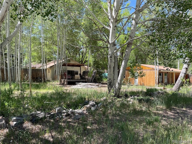 1010 San Juan Ave, Saguache, CO 81149 - view of yard with a deck