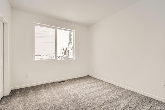 view of carpeted empty room