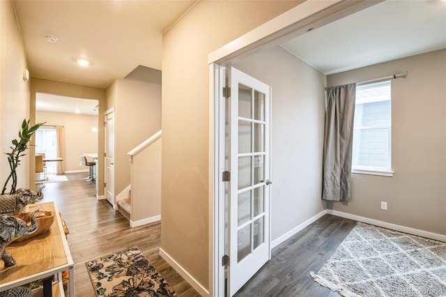 833 Vixen Dr, Fort Collins, CO 80524 - hall featuring dark wood-type flooring